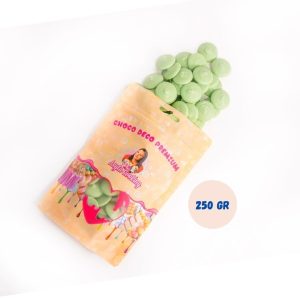 Choco Deco Premium (Deco Melts) – 250 g – Zelená – Mandľa