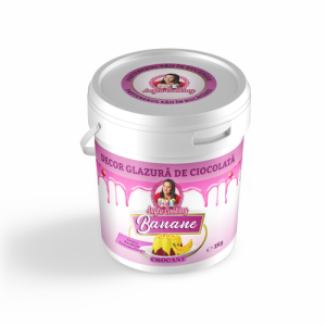 Čokoládová glazúra – Banán (chrumkavá) - 1 kg