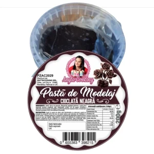 Čierna modelovacia pasta - plastová čokoláda - 200 gr
